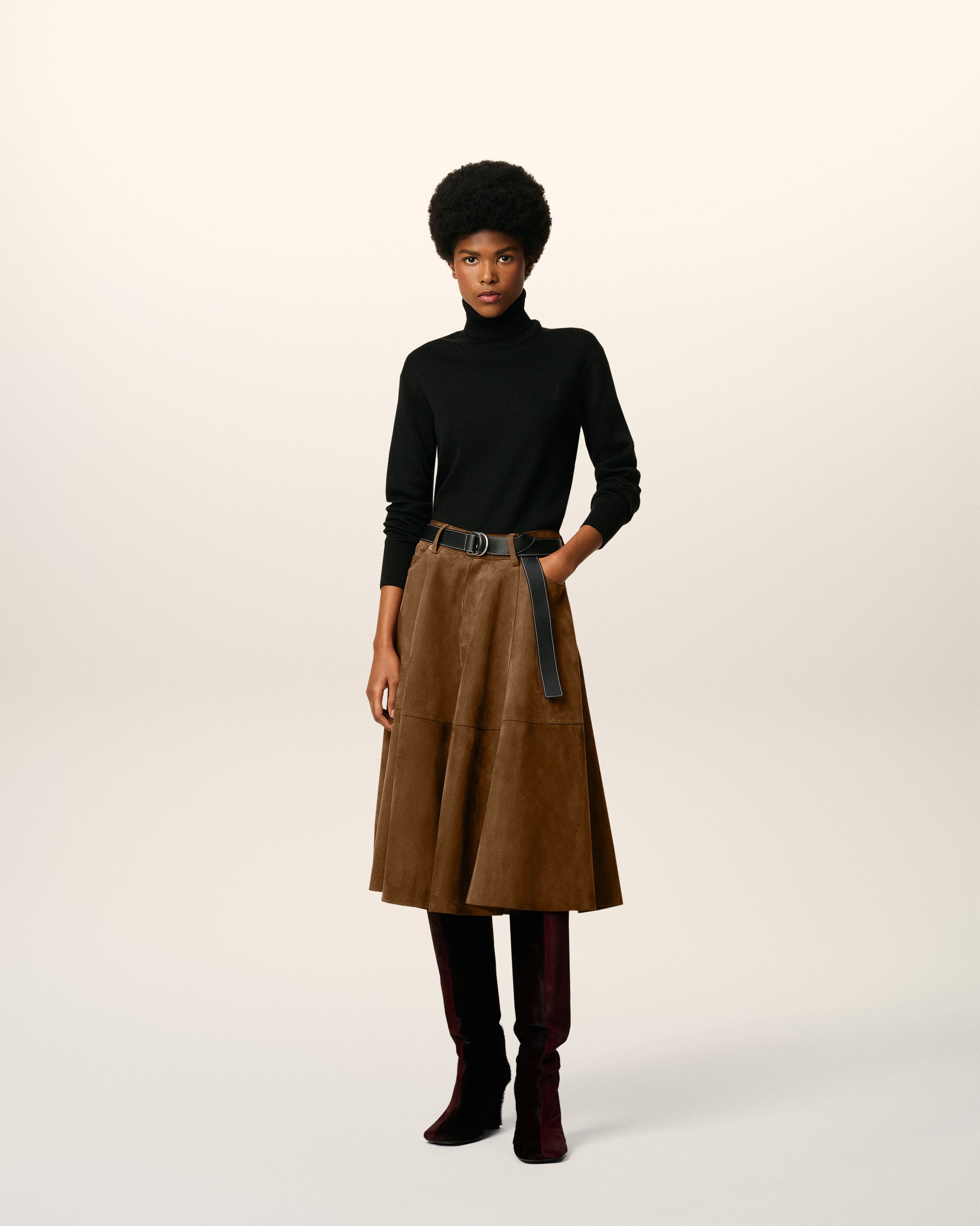 Moletom de Lã Preta BLACK/BLACK Ami De Coeur | AMI PARIS
