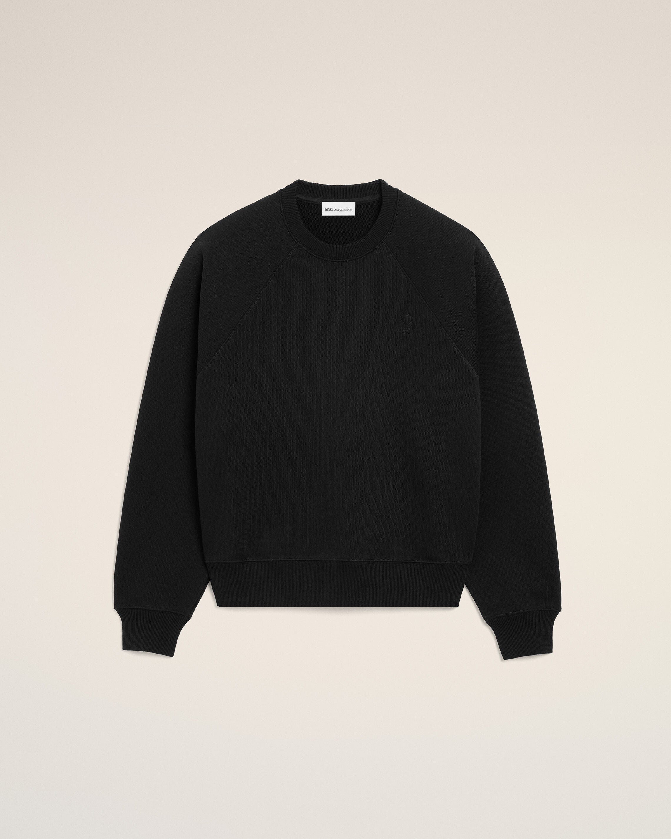 Moletom Ami De Coeur em algodão preto | AMI PARIS