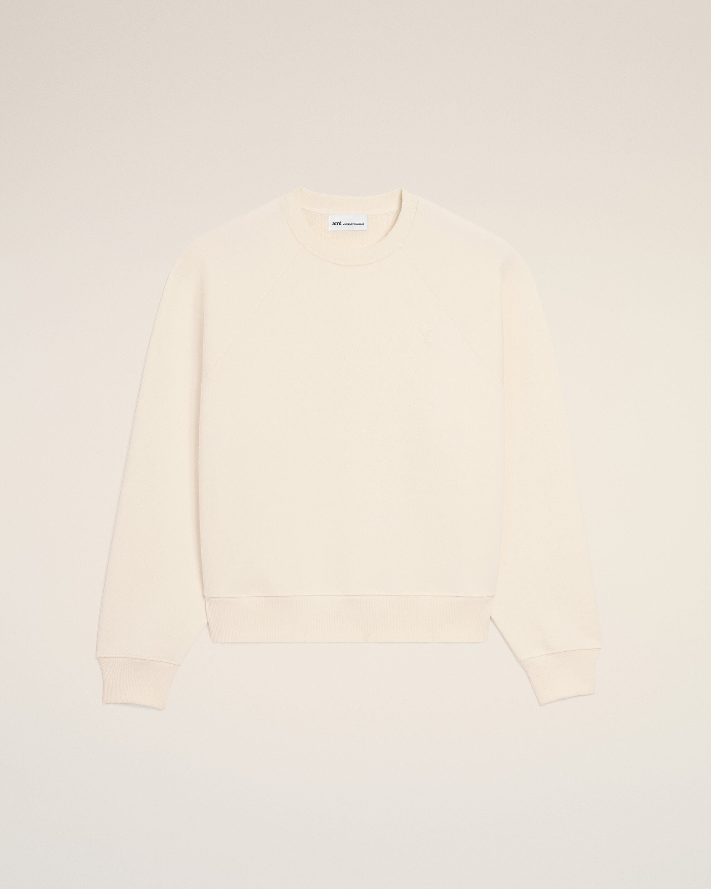 MOLETOM AMI DE COEUR BRANCO EM ALGODÃO BRANCO COM ESTAMPA | AMI PARIS