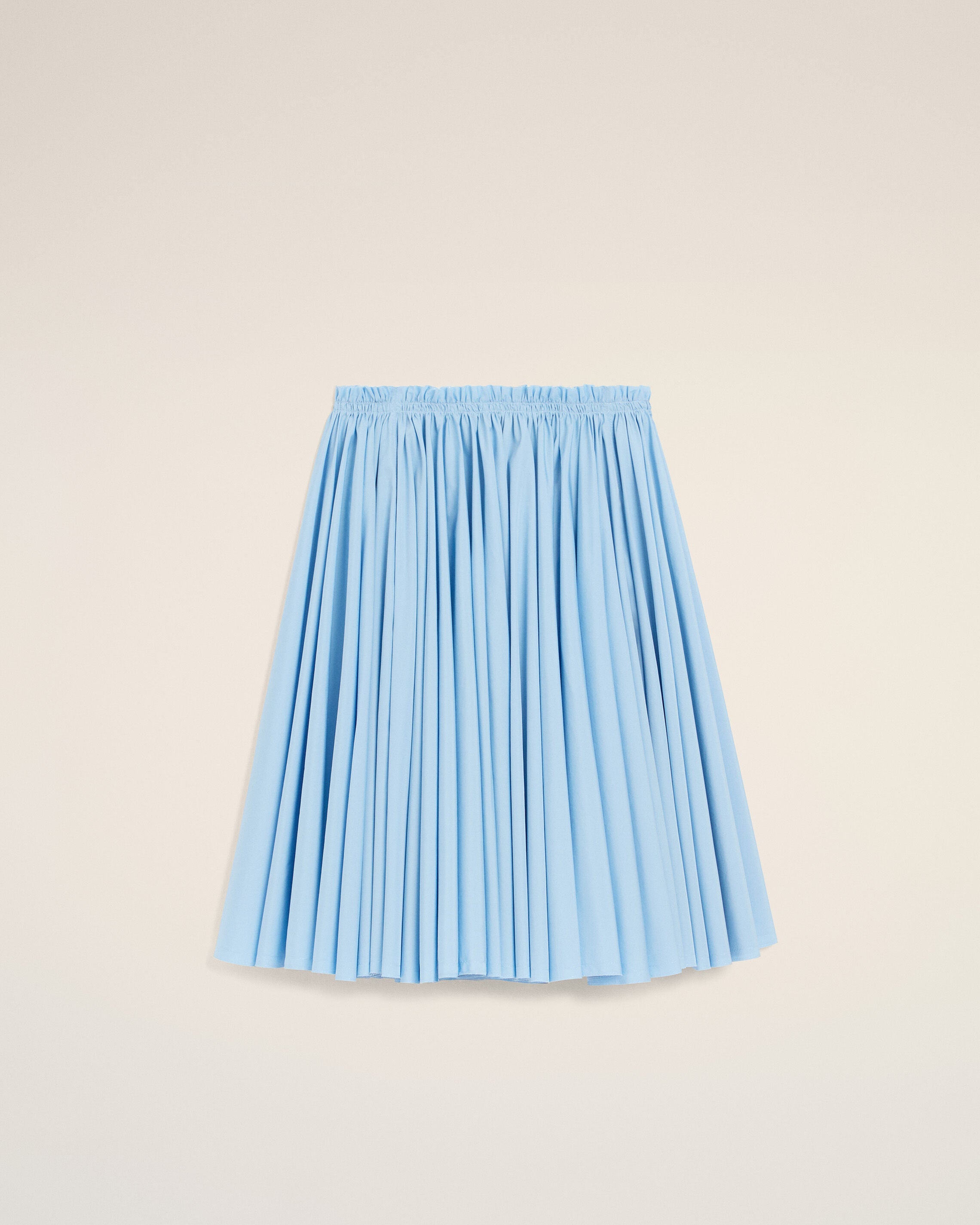 Saia Midi de Algodão Azul Caxemira | Ami Paris