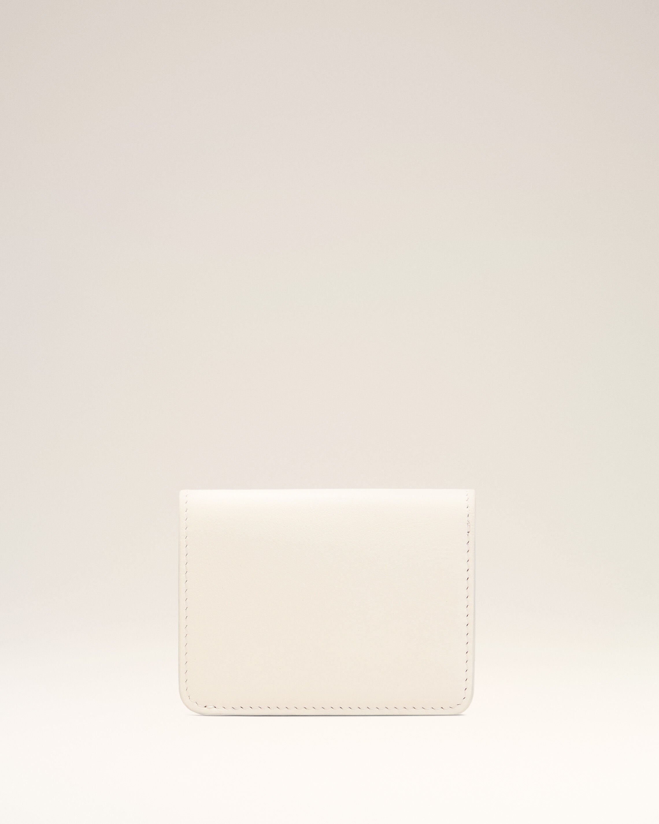 CARTEIRA DOBRÁVEL DE COURO BRANCO BRANCO COW | Ami Paris