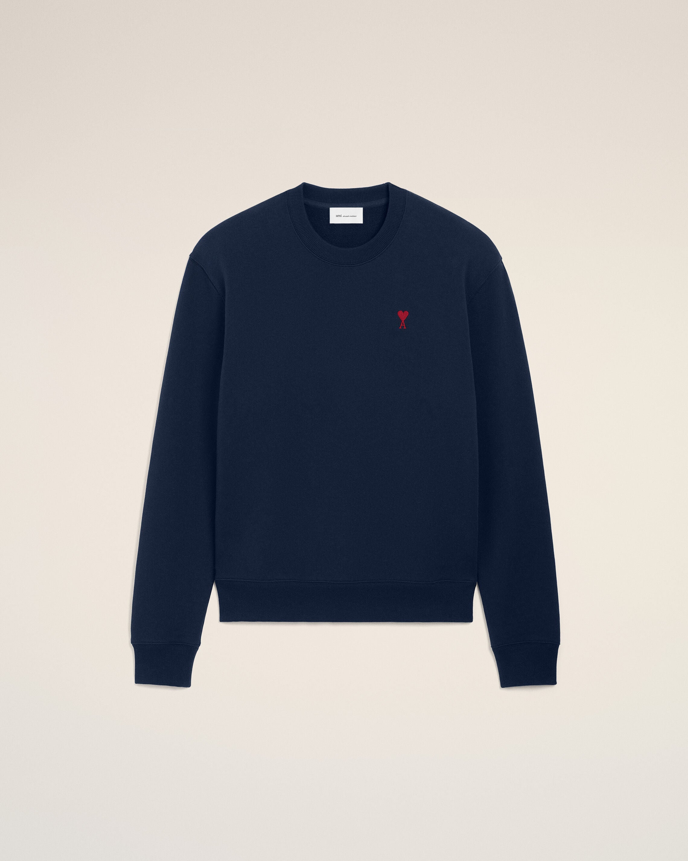 Sweatshirt Ami de Coeur Azul Noturno Vermelho | AMI PARIS