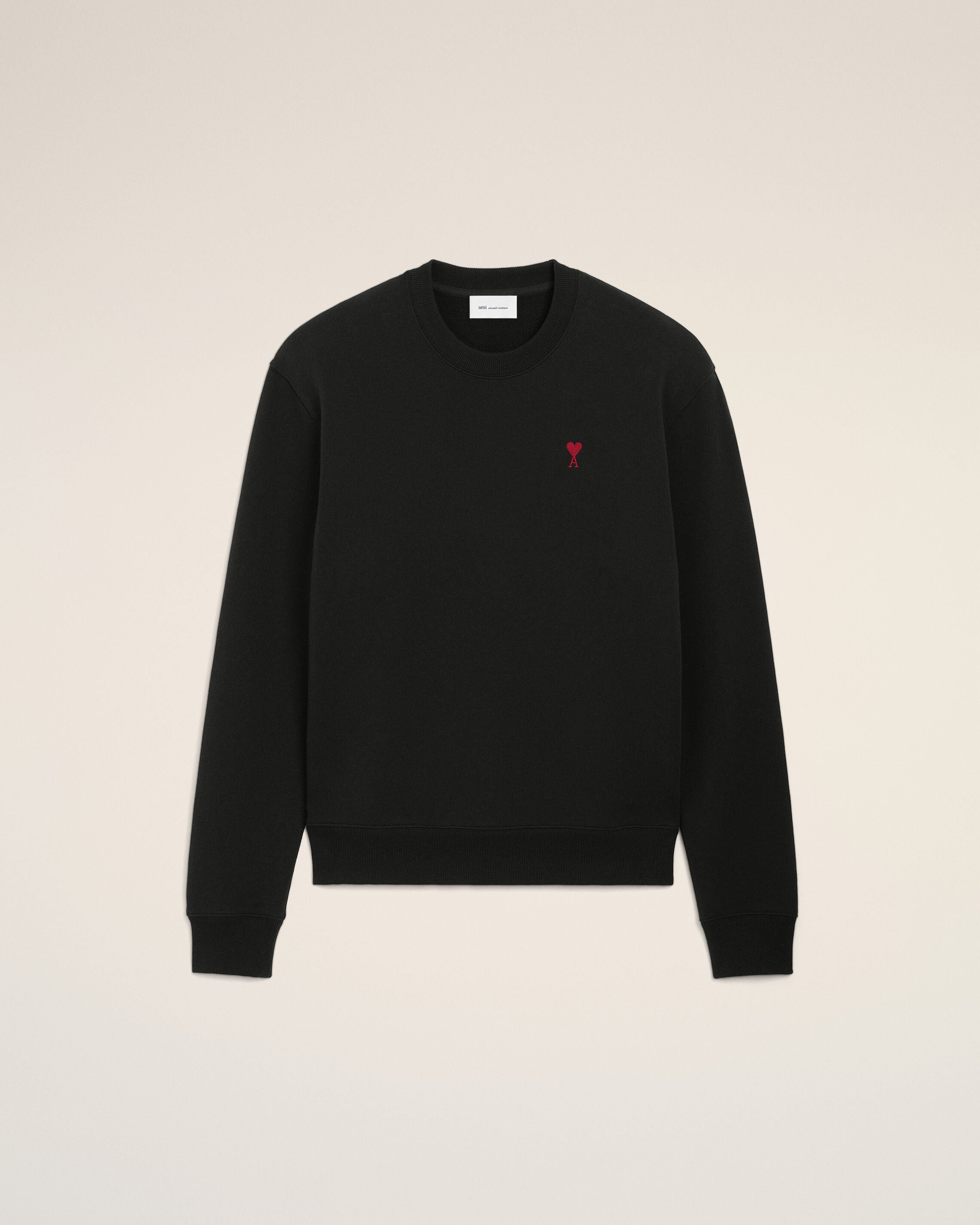 Camisola Ami de Coeur Preto Vermelho | AMI PARIS