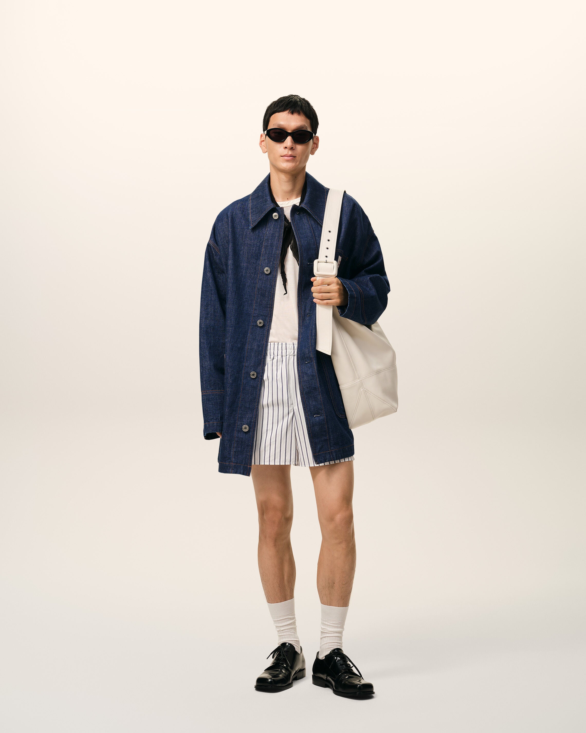 Jaqueta Trabalhador em Algodão Azul Indigo Ami Paris Heritage Label | Ami Paris
